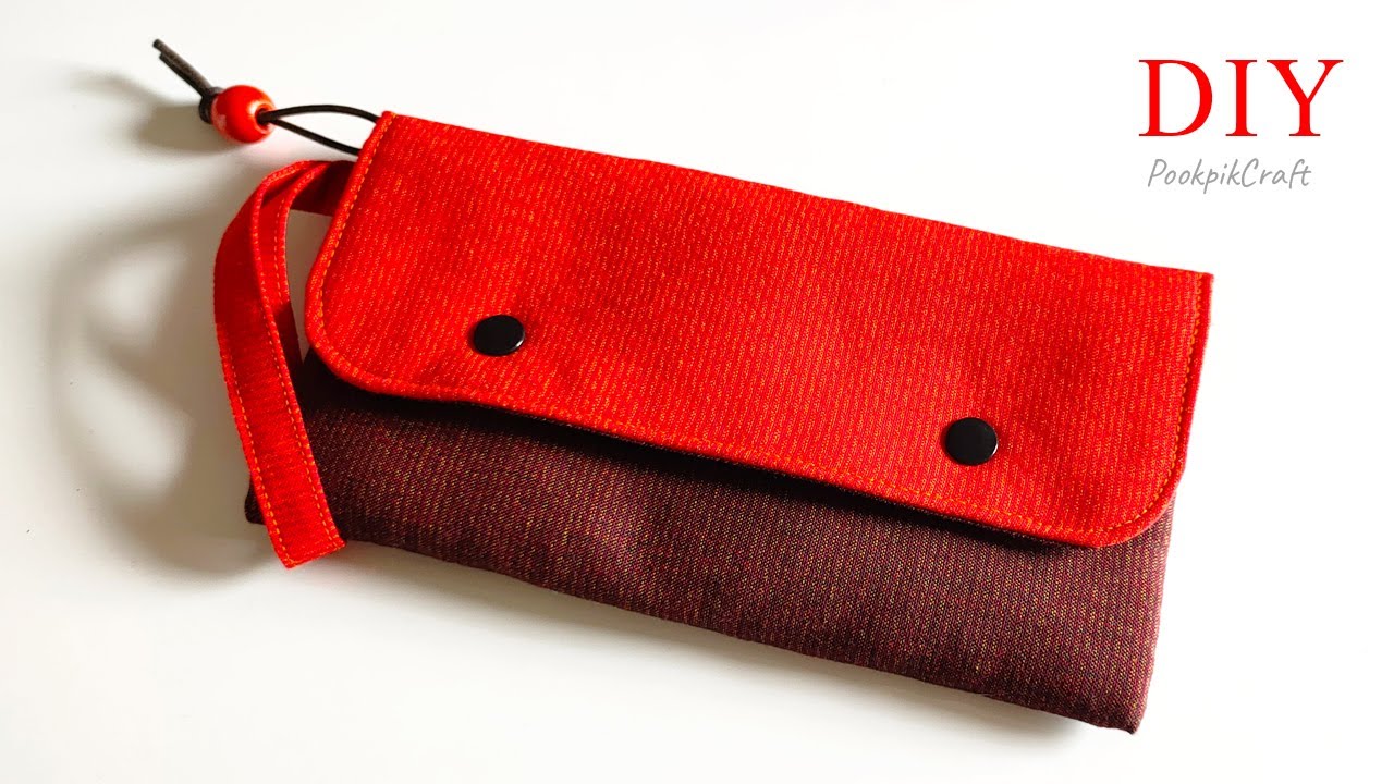 Very Easy!!! Zipper Long Wallet | How to make a wallet | Cell Phone Bag | วิธีทำกระเป๋าสตางค์ใบยาว