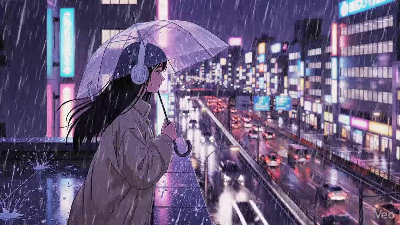 Neon Lights & Rain 🌧️ Japanese Lofi Chillhop
