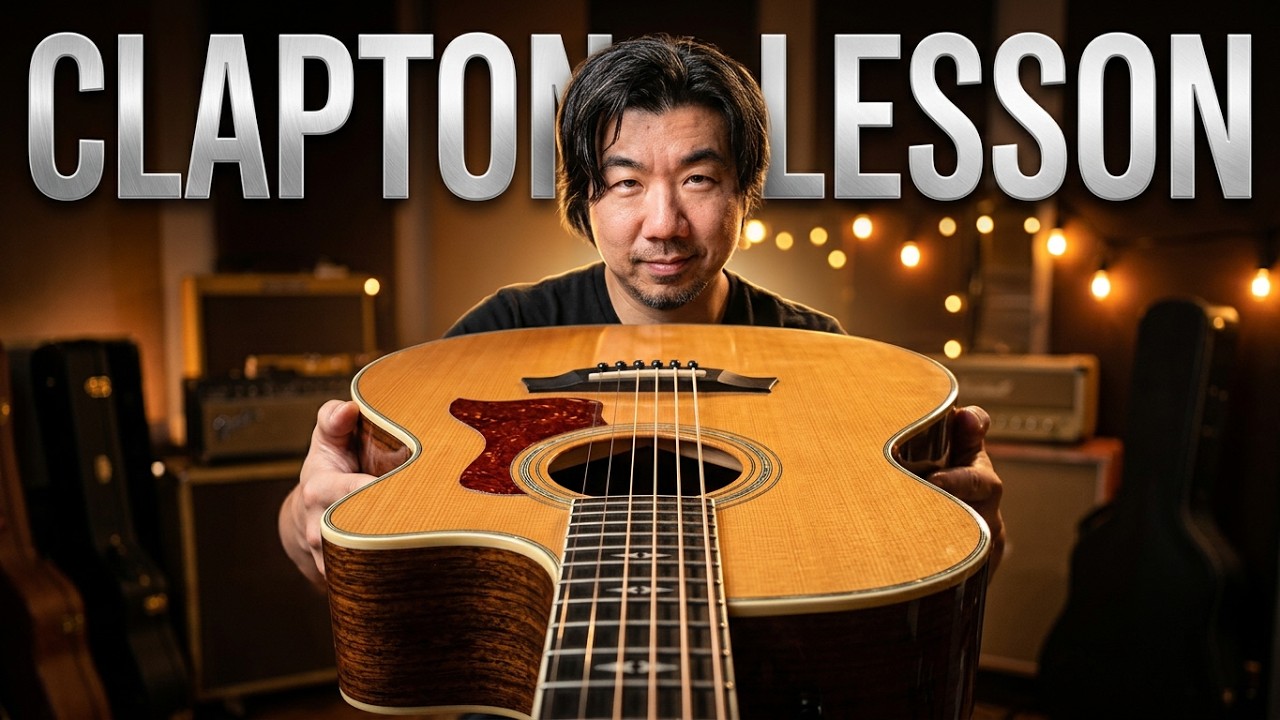 Eric Clapton’s “Over The Rainbow”-  Complete Lesson- Guitar Chords and Soloing- FREE TABS/PDF