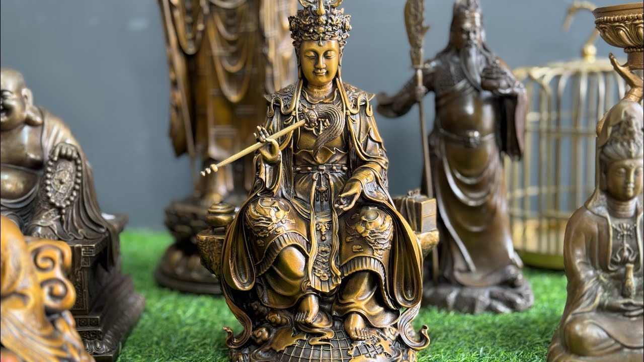 Diêu Trì Địa Mẫu, Tượng Địa Tạng Bồ Tát, Thần Tài Ông Địa Bằng Đồng Cao Cấp