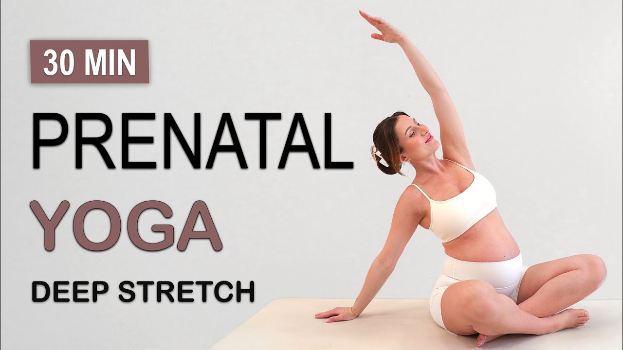 30 Min PREGNANCY YOGA | All Trimesters + Levels | Deep Full Body Stretch | Meditation Vibes