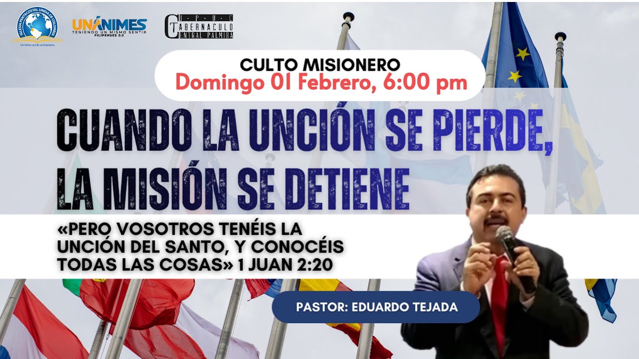 CULTO CUANDO LA UNCION SE PIERDE LA MISION SE DETIENE| 01/02/2026 | IPUC TABERNÁCULO CENTRAL PALMIRA