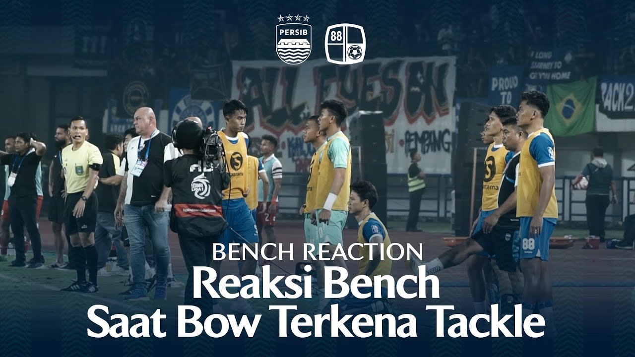 Semua Bereaksi Saat Bow Terkena Tackle Keras | Bench Reaction vs Barito Putera