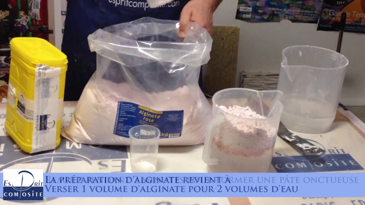 Comment faire? Moulage d'une main en alginate rose-Tirage en plâtre synthétique