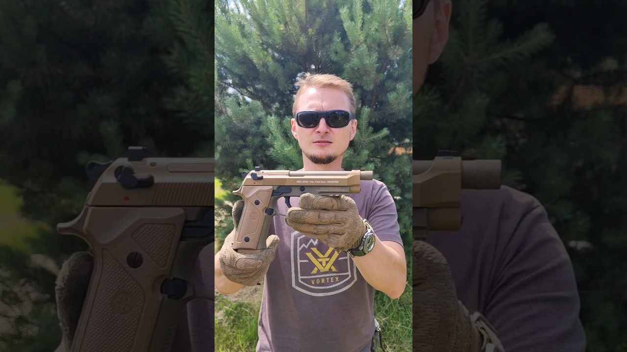 Beretta M9A3🔥 - jedna z najładniejszych wiatr&oacute;wek kr&oacute;tkich na CO2🎯 #beretta #wiatr&oacute;wka #kolba #broń