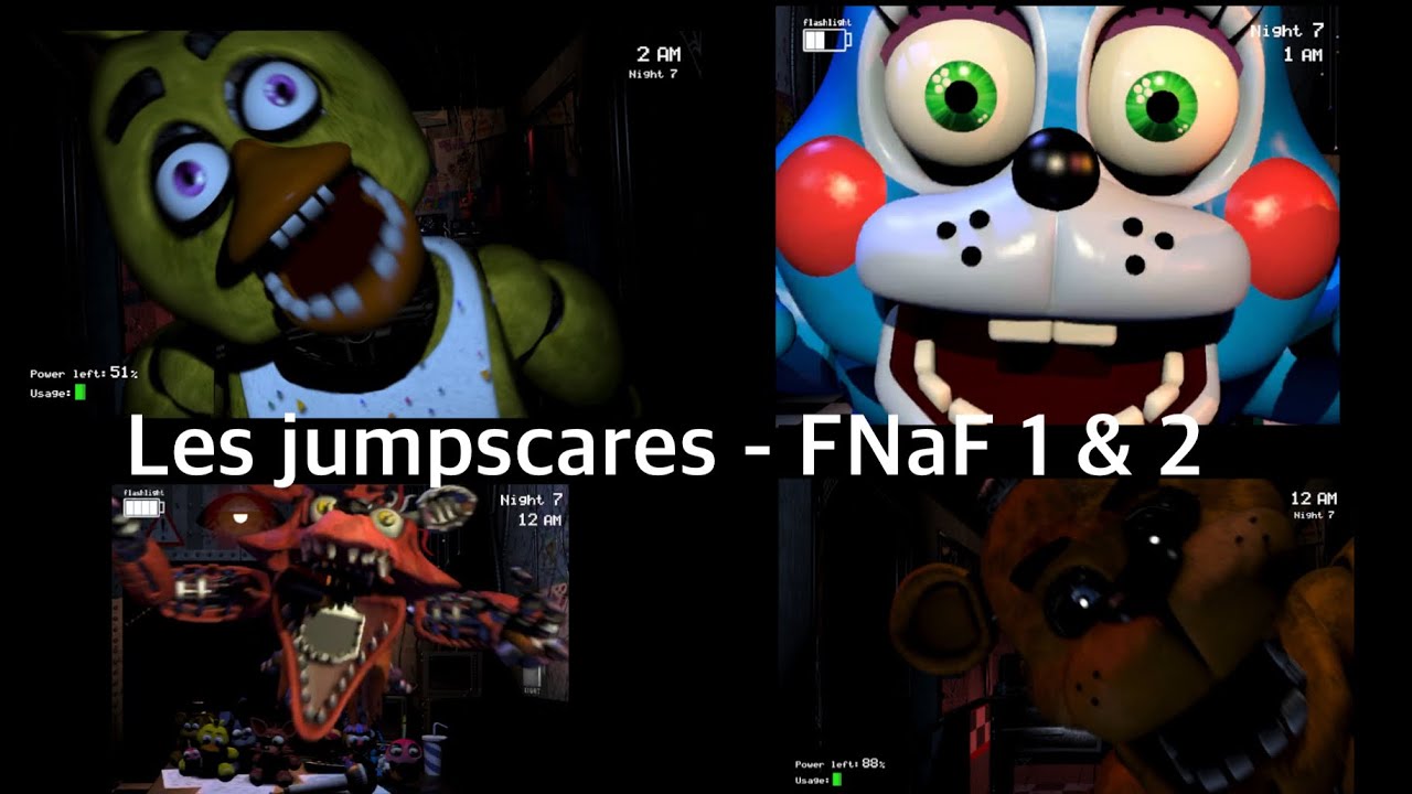 LES JUMPSCARES  Five Nights At Freddy's 1 & 2