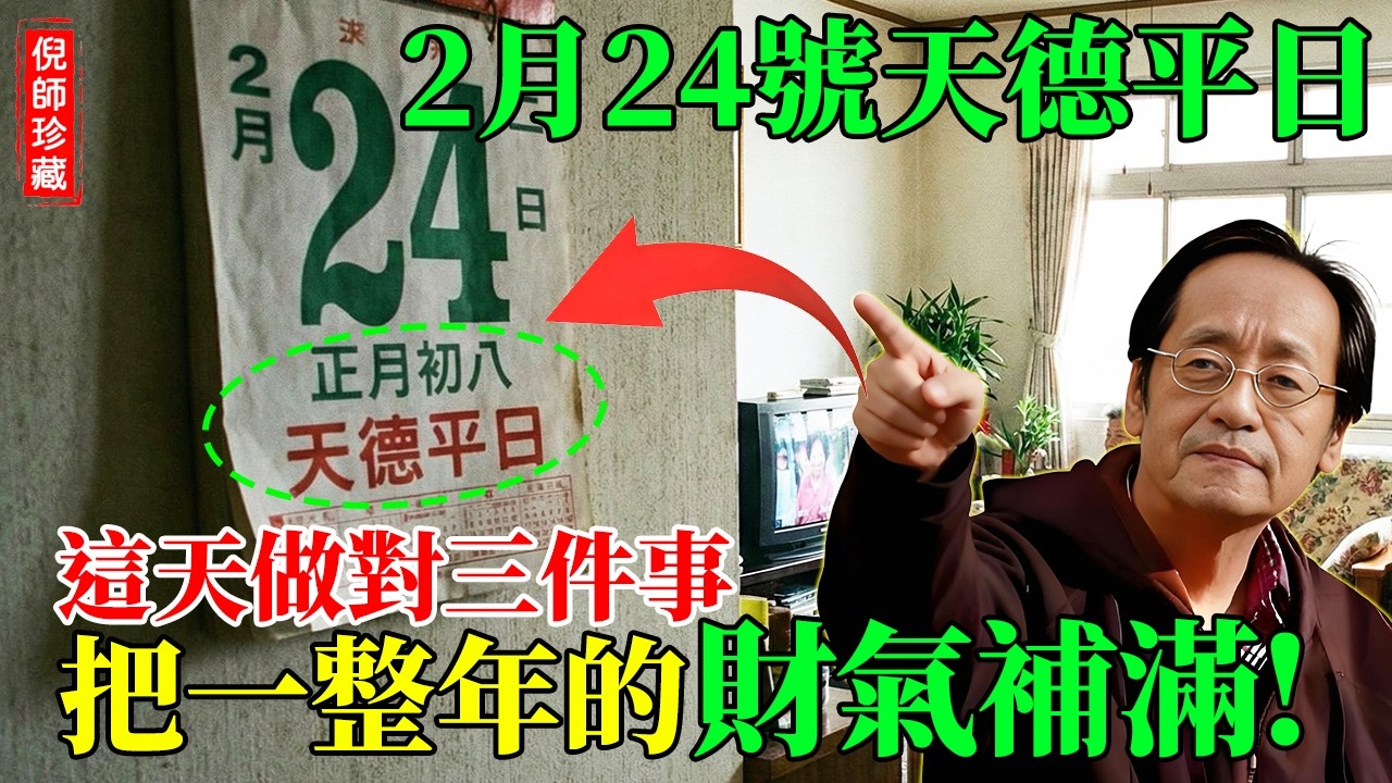 倪海廈：2月24號正月初八「順星節」接財氣秘法 ！米缸空空等於財庫見底？倪師教你對這3件事把一整年財氣聚滿！#倪海廈 #正月初八 #風水財運 #順星節 #穀日 #生肖運勢 #補財庫