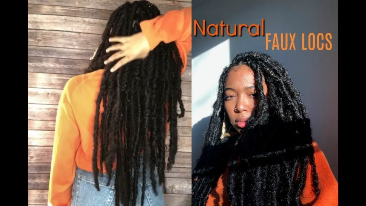 How To Do Natural Looking FAUX LOCS Reupload