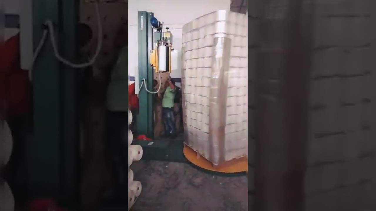 Spinning Unit Cone Pallet Packing Machine (SIGNODE Pallet Wrapping Machine)