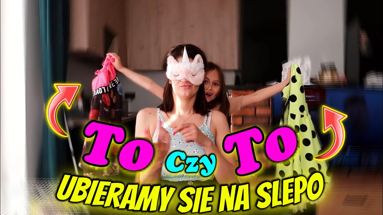 UBIERAMY SIĘ NA ŚLEPO🫣😱LENA DALA MI SWOJE UBRANIA 🫣