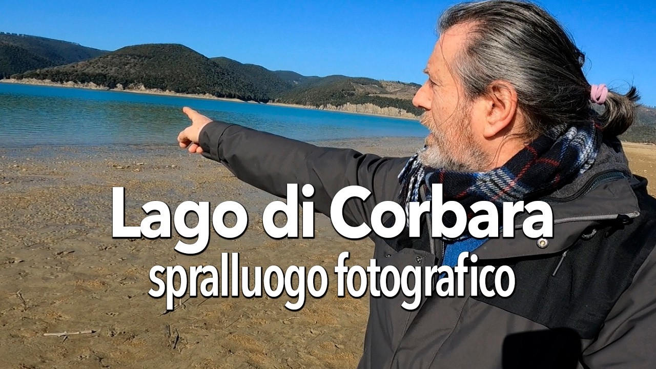 Fotografare il lago di Corbara, sopralluogo complicato