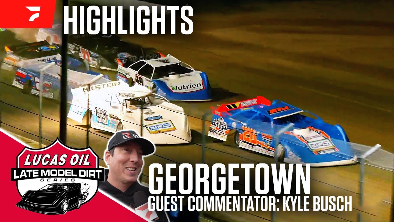 Kyle Busch Joins The Booth | Lucas Oil Late Models at Georgetown Speedway 4/27/24 | Highlights
