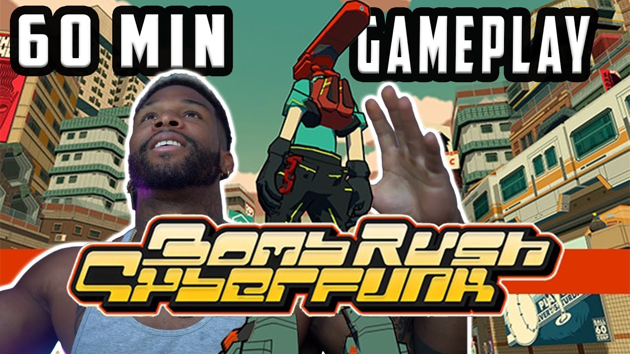 Bombrush cyberfunk first Impression from an OG Jet Grind Radio player | 60 min gameplay