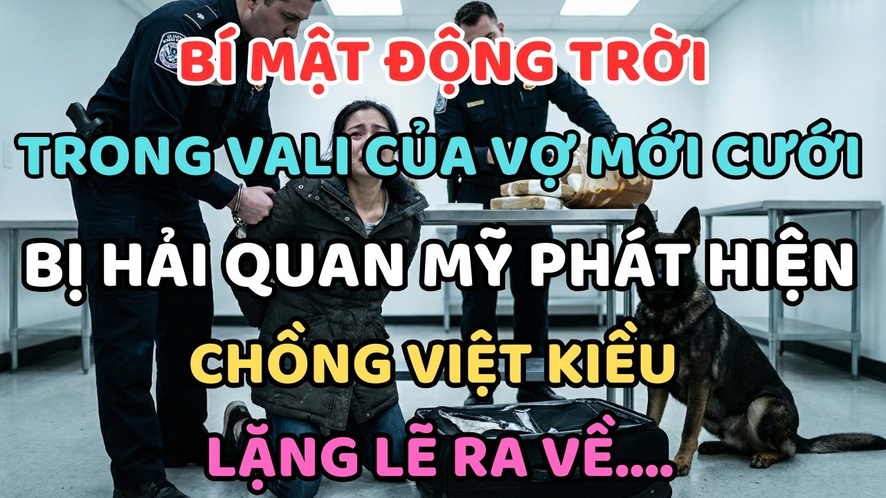 Bí Mật Động Trời Trong Vali Của Vợ Mới Cưới Bị Hải Quan Mỹ Phát Hiện, Chồng Lặng Lẽ Ra Về...