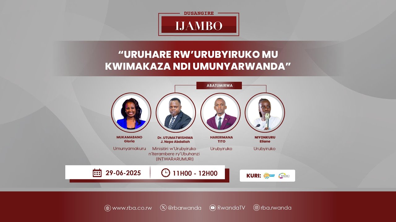 #DusangireIjambo: Uruhare rw’urubyiruko mu Kwimakaza Ndi Umunyarwanda