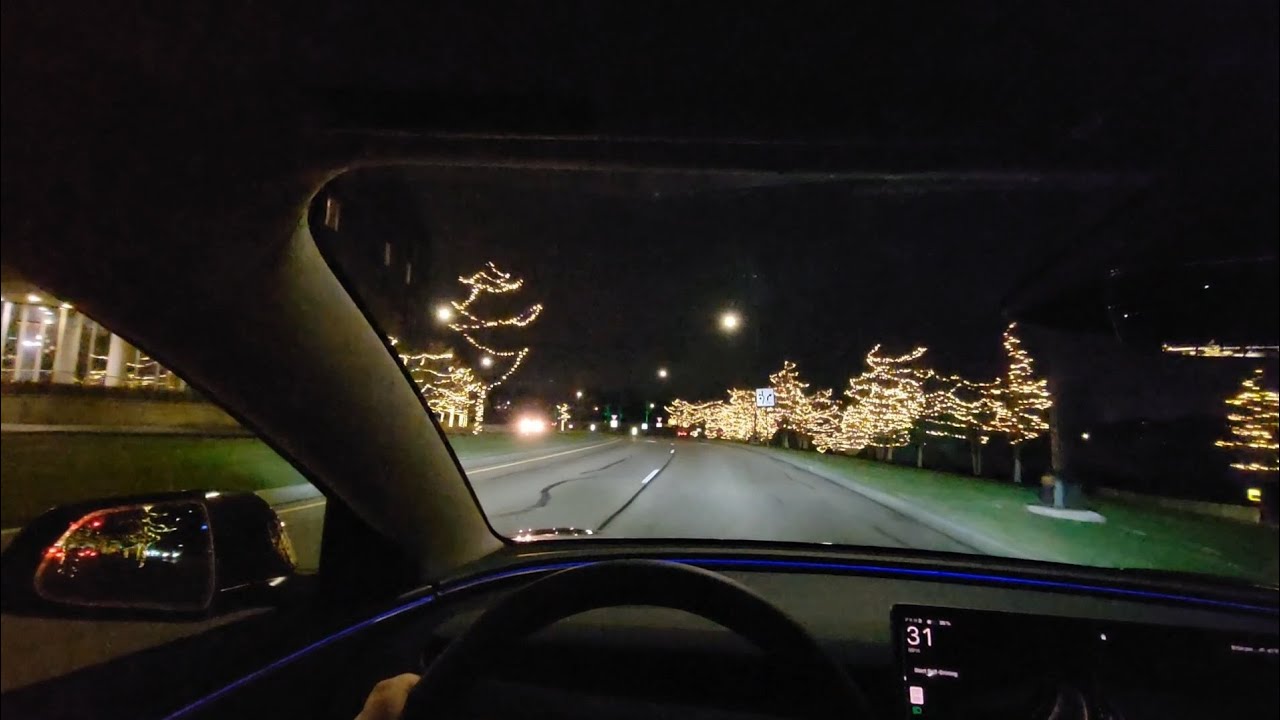2026 Tesla Model 3 — POV Winter Night Drive