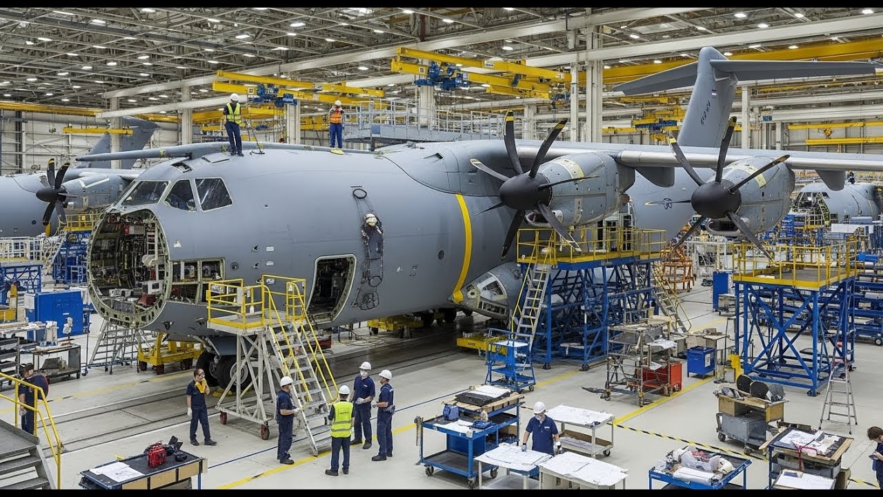 Inside the A400M Aircraft Factory | How Europe Builds Its Heavy-Lift Transport
