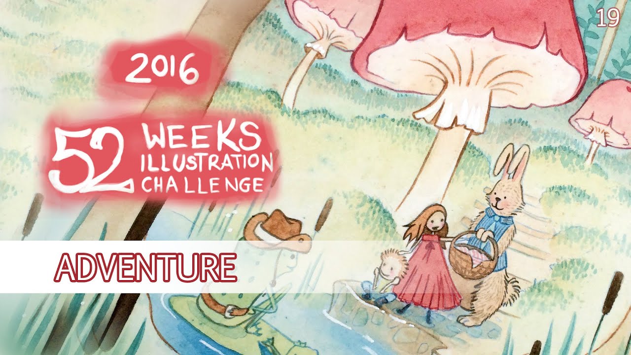 Adventure - Watercolor Speedpaint Illustration (52 Weeks Illustration Challenge - week19)