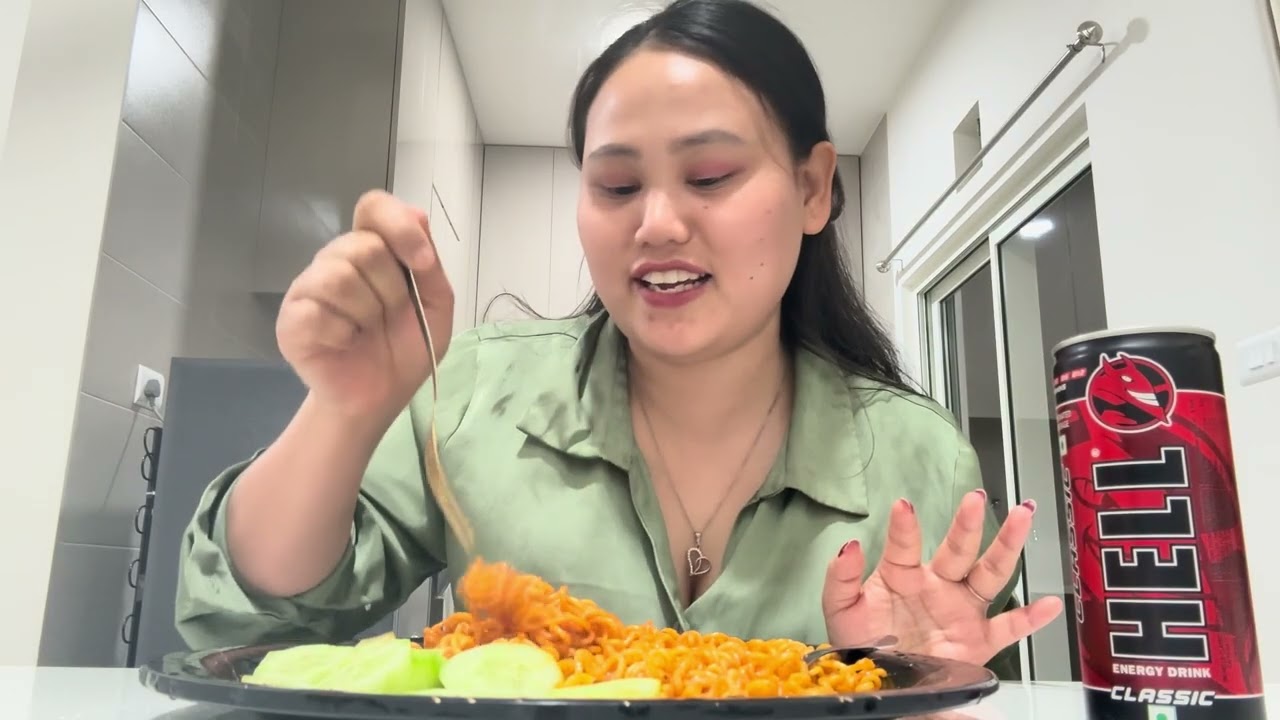 Spicy Korean noodles 🍝