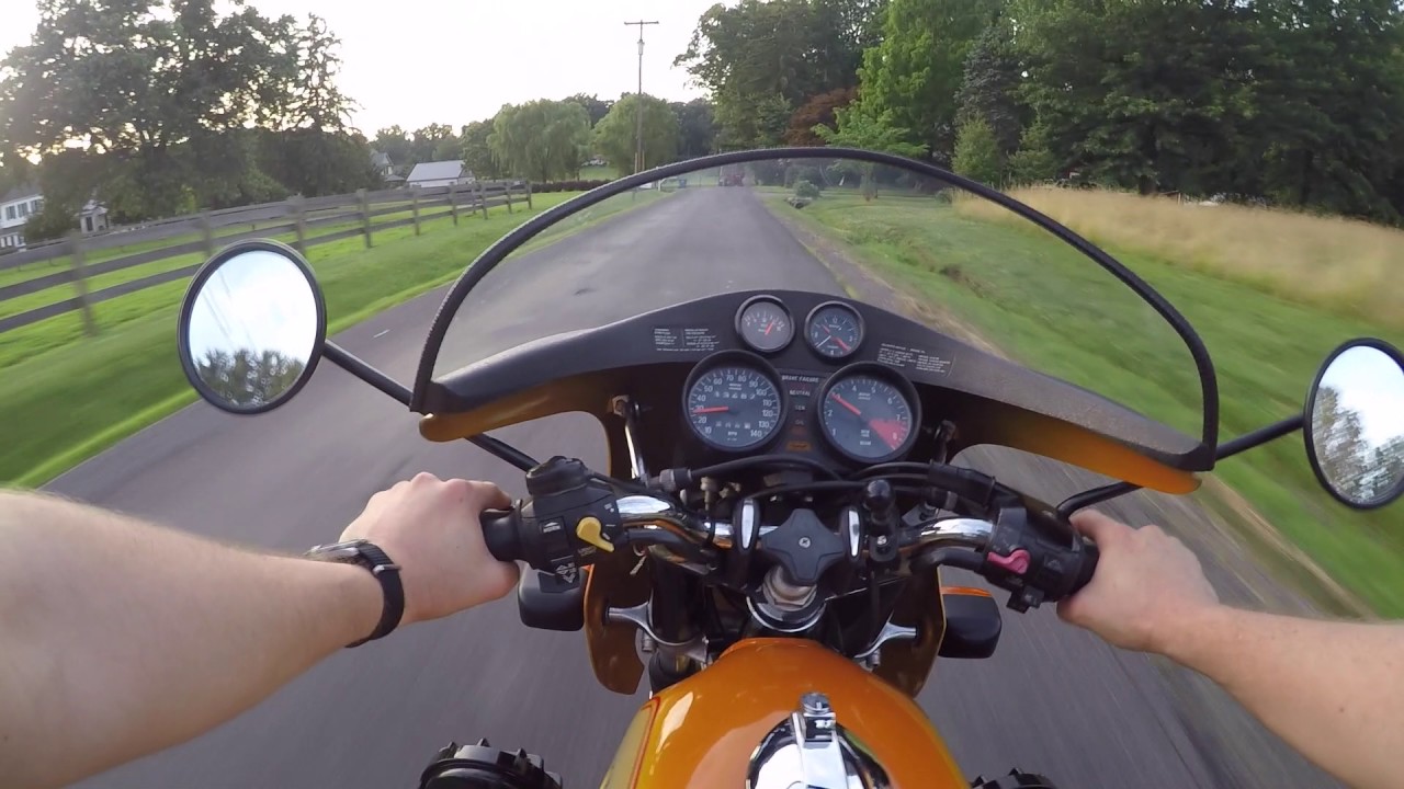 BMW R90S Daytona Orange Riding Video