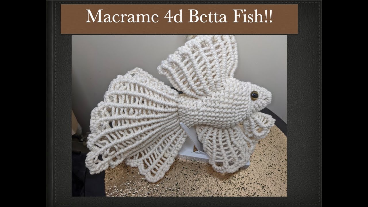 How to make Macrame 4D Betta Fish!! (part-2)