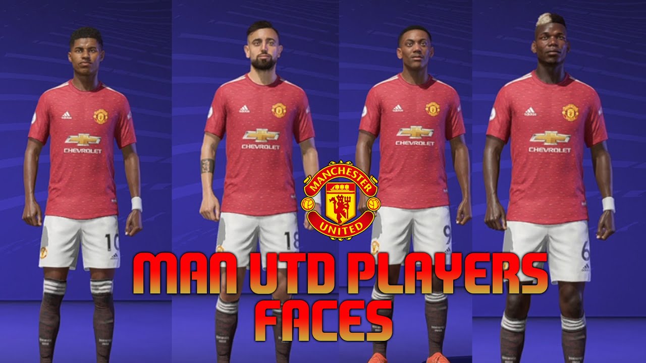FIFA 21 MAN UTD PLAYER FACES