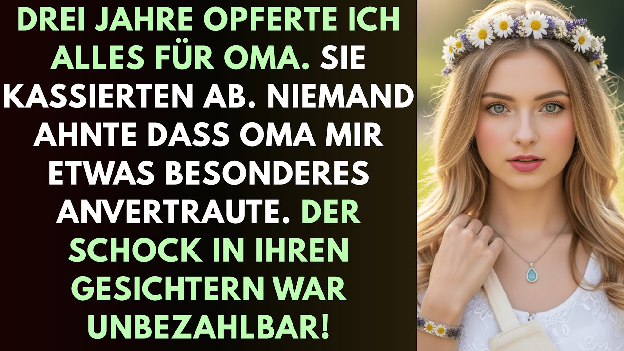 Geschwister nahmen mir die Erbschaft weg während ich Oma pflegte - dann fanden sie heraus was...