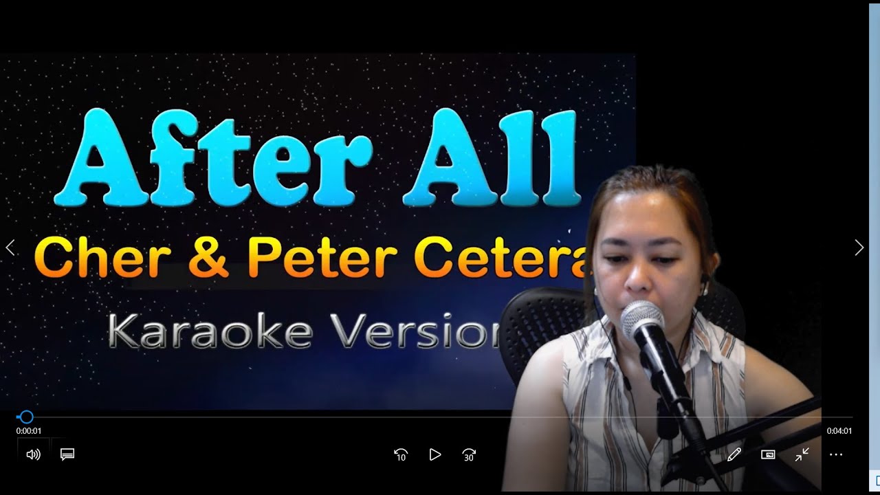 After all Karaoke Duet (Female part vocals for Male singers)