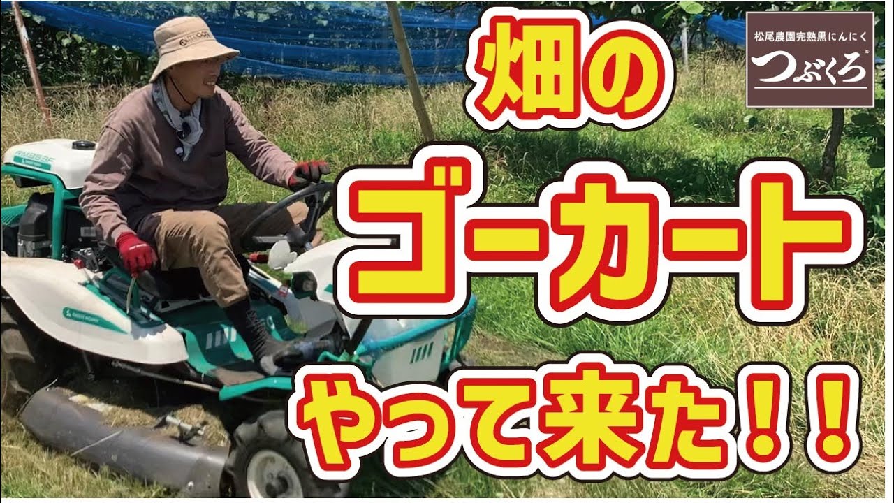 畑のゴーカートがやって来た！　草刈り　乗用　　ラビットモアー　オーレック　RM983　キウイ　黒にんにく 通販