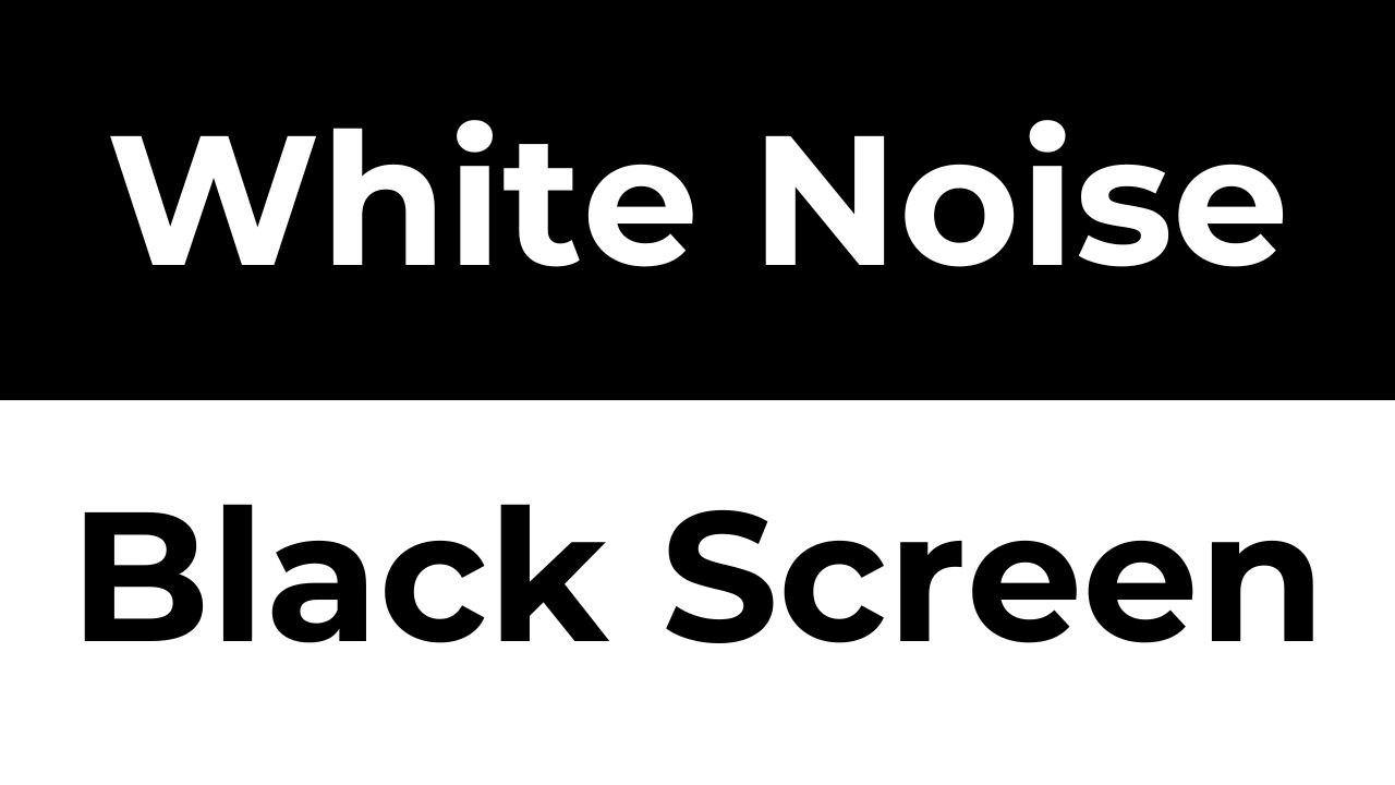 White Noise for Sleeping - Black Screen 10 Hours - Study Aid & Focus - Sleep Sounds, No Ads
