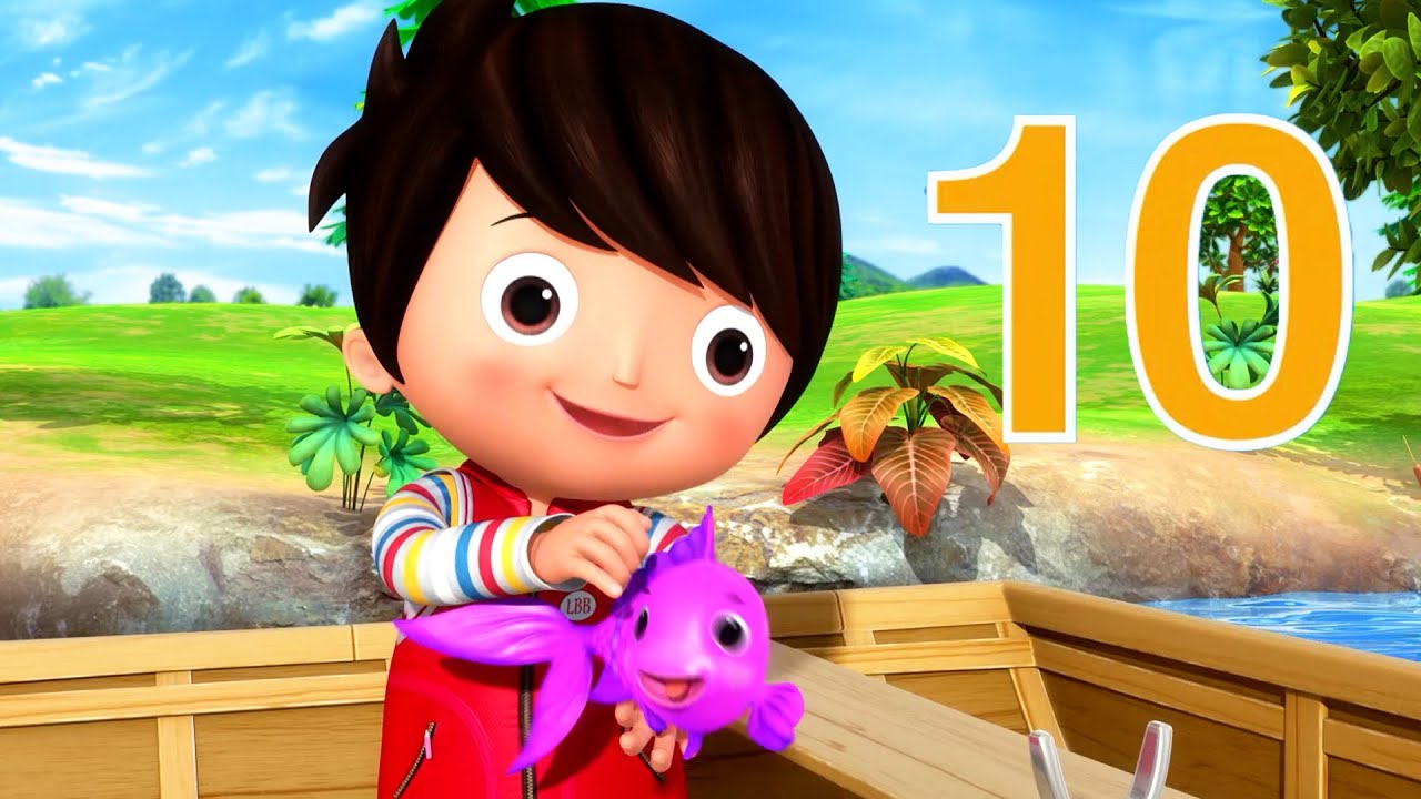 12345 Once I Caught A Fish Alive + More Nursery Rhymes & Kids Songs - ABCs and 123s