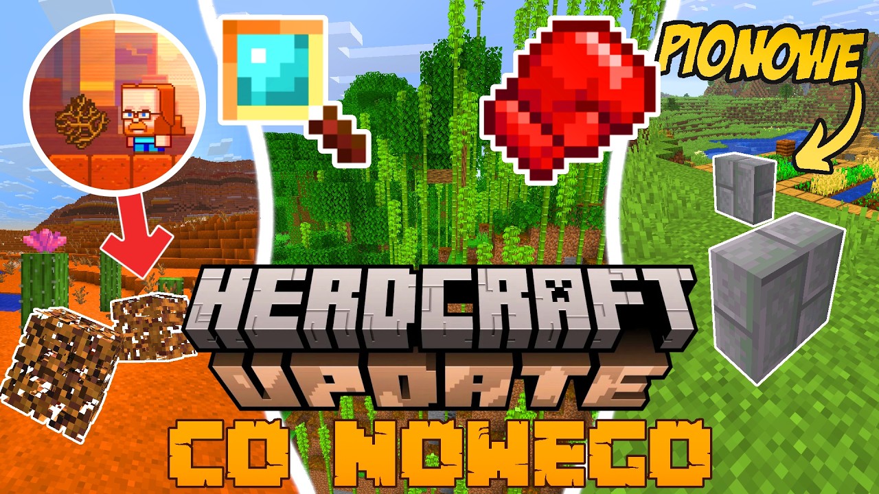 OLBRZYMIA Aktualizacja Minecrafta! HerdCraft UPDATE! - Dynamiczne Światło! Pionowe P&Oacute;ŁBLOKI!
