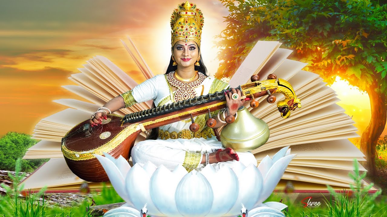 Saraswathi makeover/Maha Saraswathi/ Navaratri/Amman makeup/Navaratri special/ Saraswathi Pooja