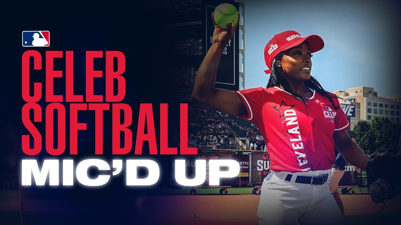 All-Star Celeb Softball Mic'd Up! Simone Biles and Anuel AA All-Access