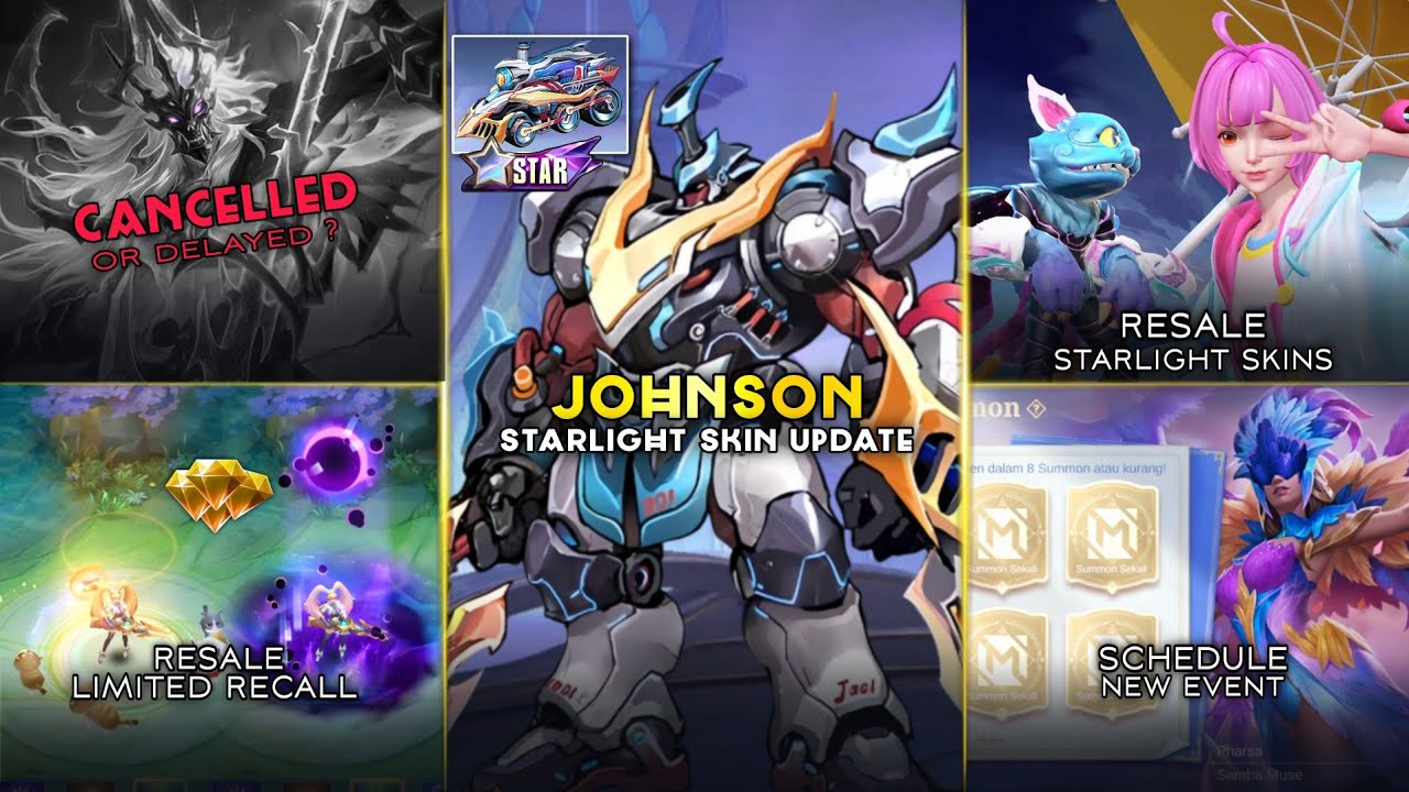 JOHNSON STARLIGHT UPDATE, RESALE STARLIGHT SKIN, CANCELED MOSKOV COLLECTOR ? - Mobile Legends