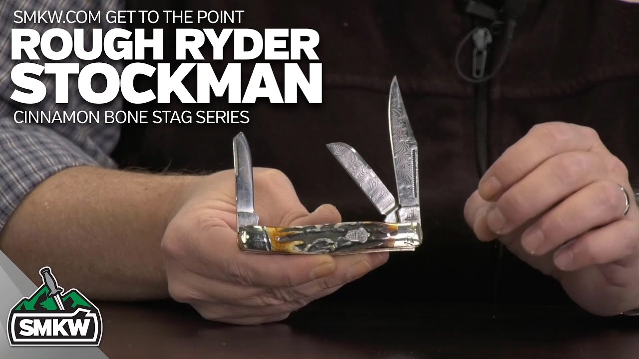 SMKW Get to the Point: Rough Ryder Cinnamon Bone Stag Stockman