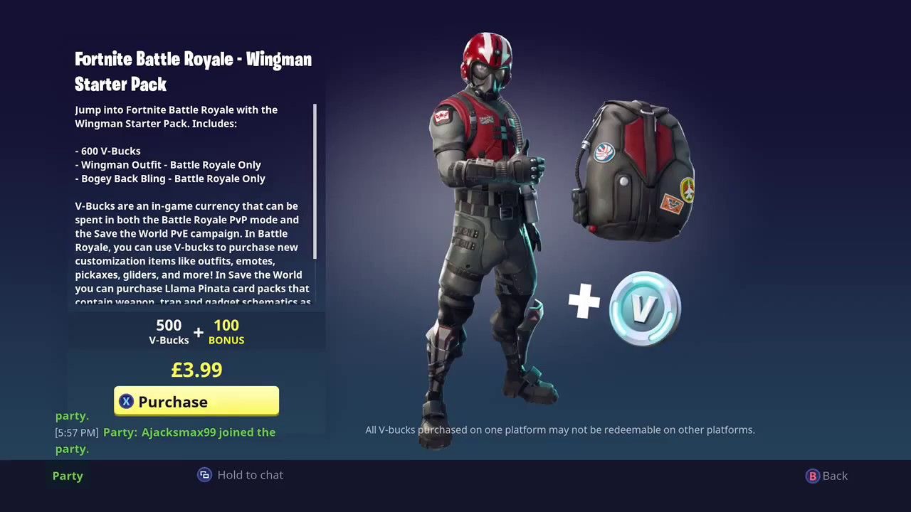 *NEW* Wingman Starter Pack in Fortnite Battle Royale (FBR Store Updates)