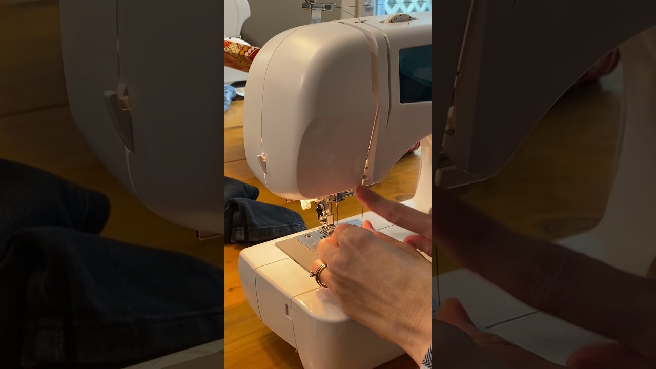 Threading the Brother XL2600i sewing machine-includes using needle threaded