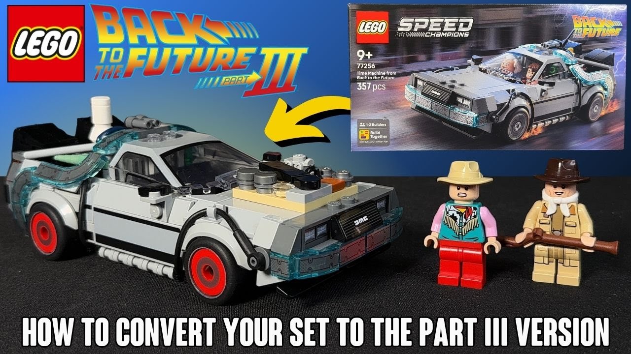 КАК преобразовать ваш LEGO Назад в будущее Delorean в версию 1885 Часть III