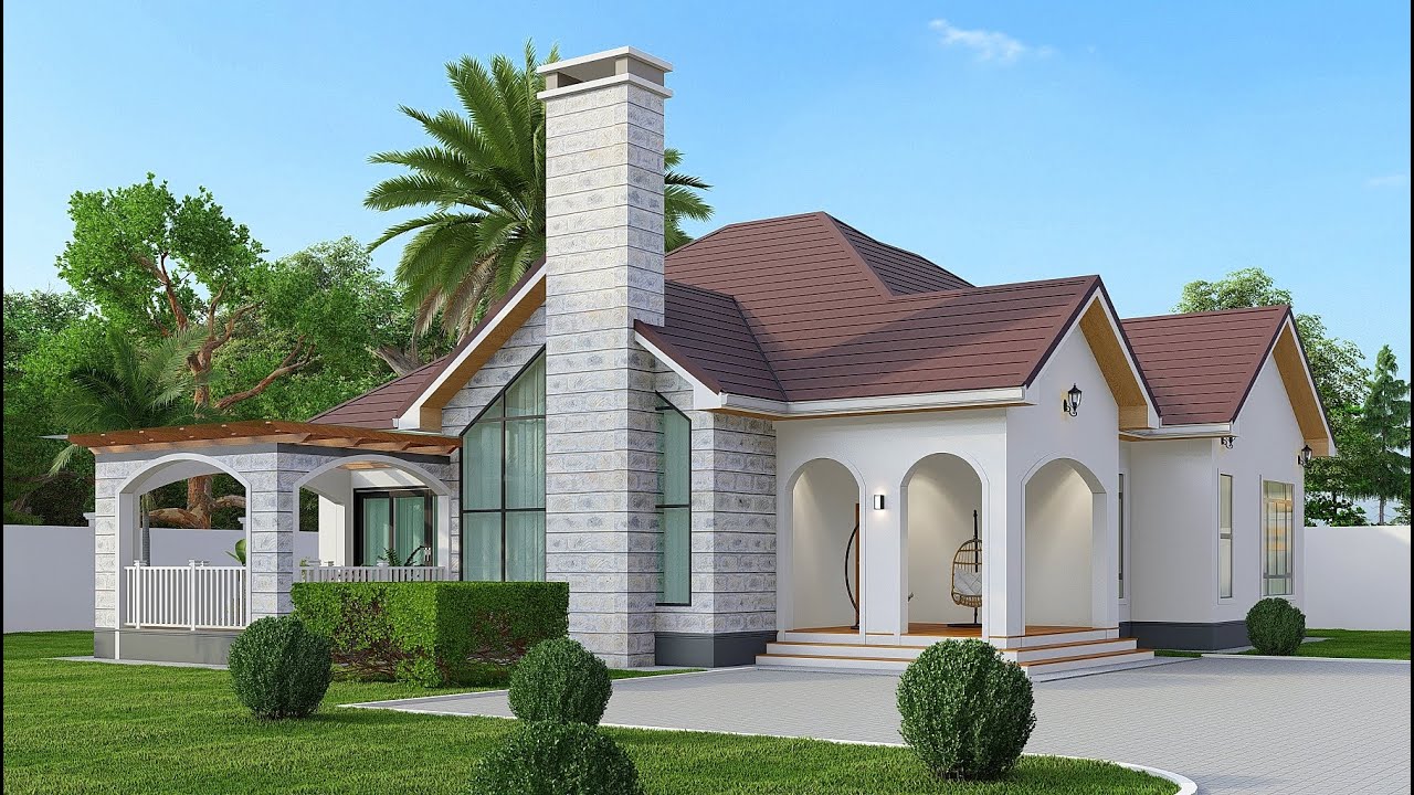 Beautiful 4 Bedroom House Design | House Plan 19.3x15.6 Meters  | Exterior & Interior Animation