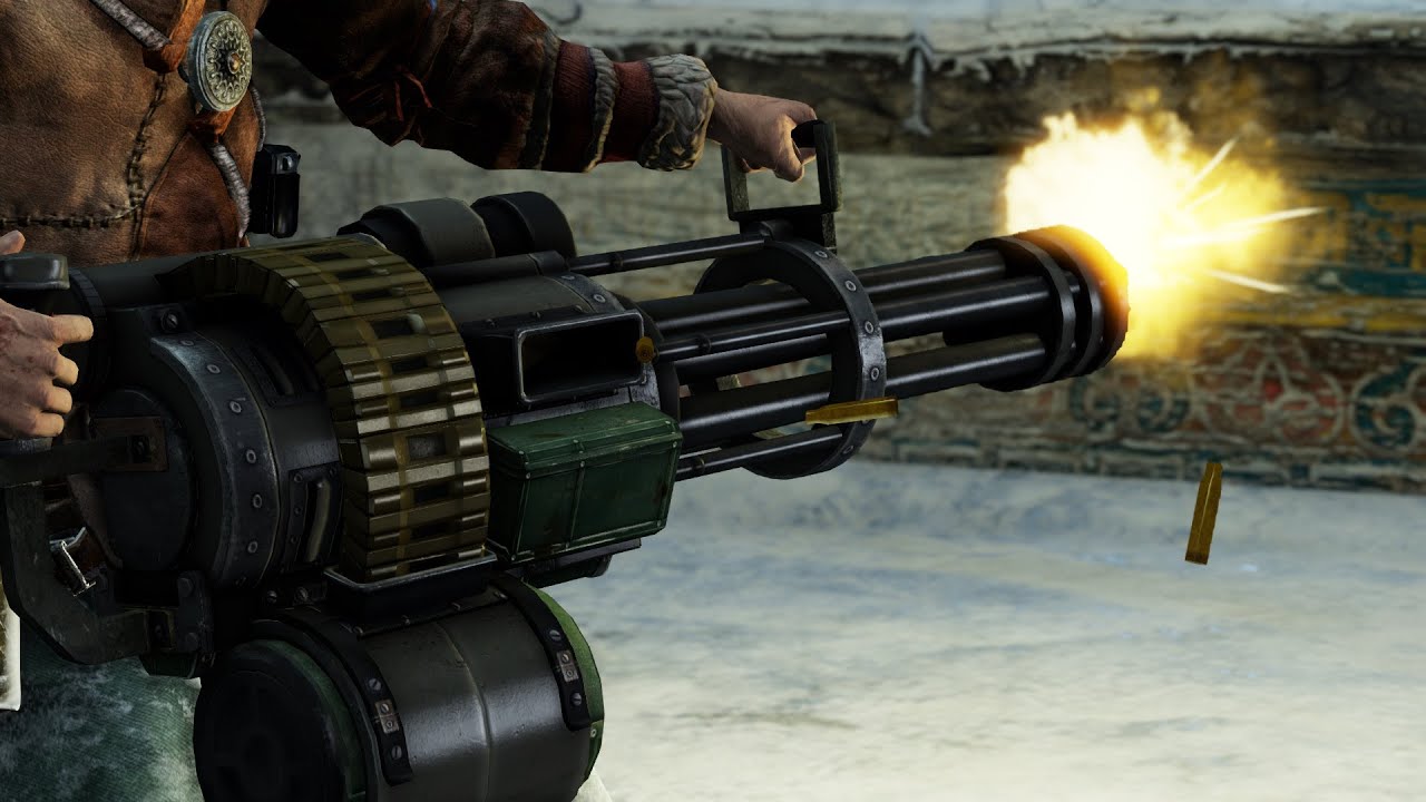 Звук пулемёта Миниган / Американский пулемёт M134 Minigun