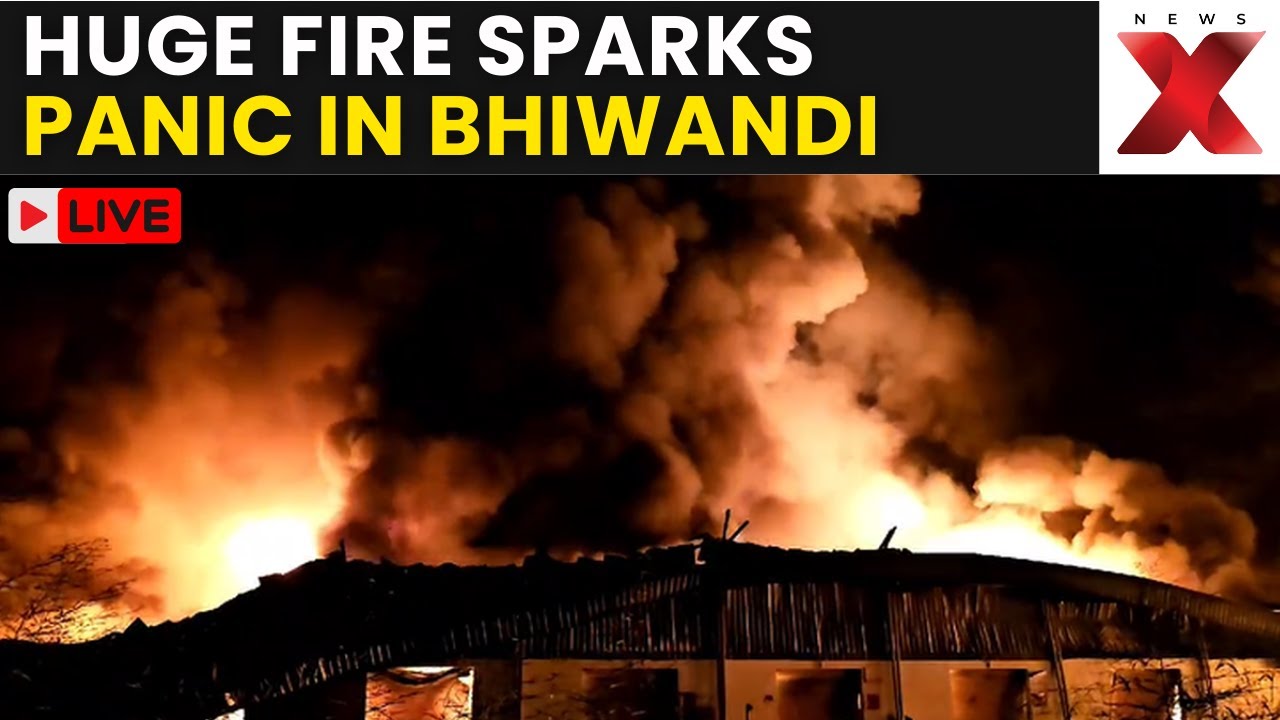 Bhiwandi Fire LIVE | Massive Blaze Guts Three Scrap Warehouses in Fatema Nagar