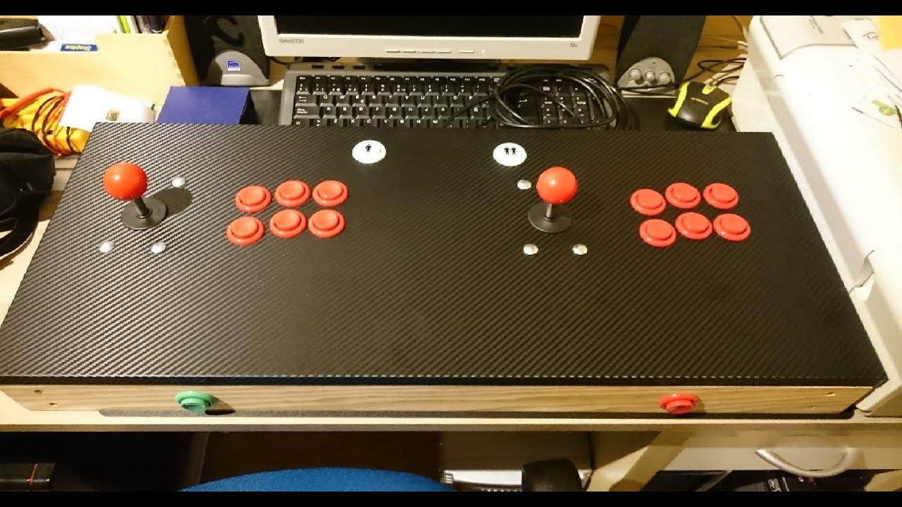 Montaje de mando arcade casero 2 Players ( Arcade home control assembly 2 Players )
