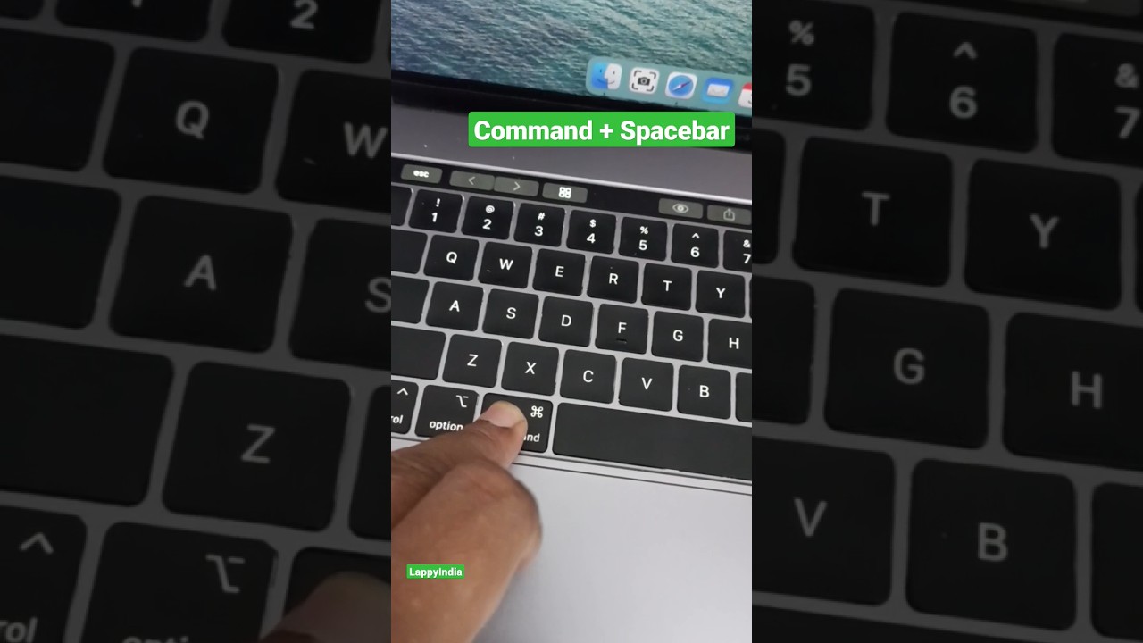 Shortcut Key to spotlight search bar #shorts #keyboard #macos #ytshortsindia #apple #howto