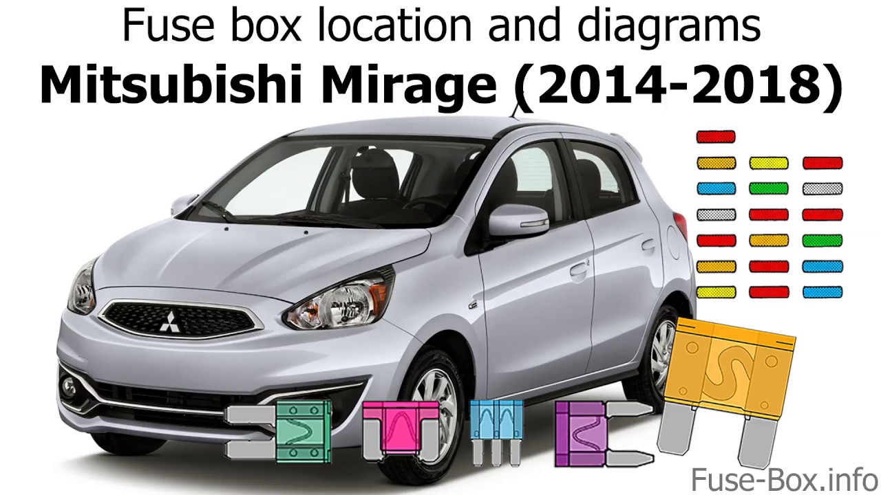 Fuse box location and diagrams: Mitsubishi Mirage (2014-2018)