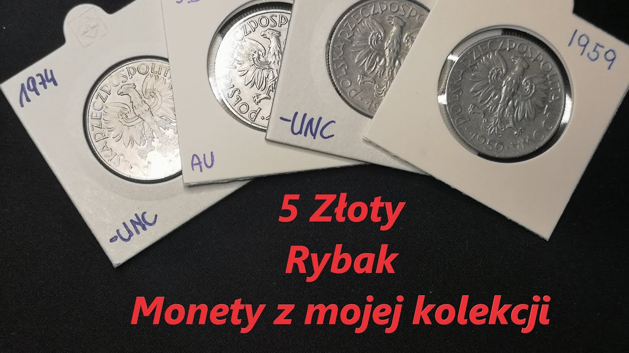 5 Złoty Rybak. Jedna z piękniejszych monet PRL. Sprawdzamy ceny!! (czytaj opis)