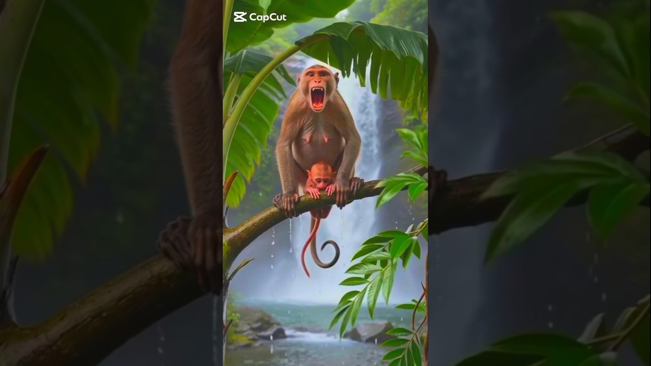 mother monkey angry 😡😡😡#shorts #shortvideo #viralvideo #foryou #viralyoutubeshorts
