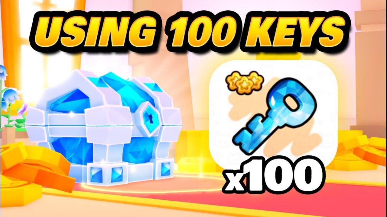 OPENING 100 CRYSTAL KEYS IN PET SIMULATOR 99 AND GOT THIS!!!