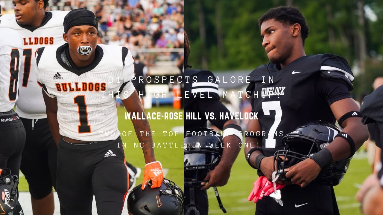 Wallace-Rose Hill vs. Havelock! ENC football powerhouses collide featuring several D1 Prospects!