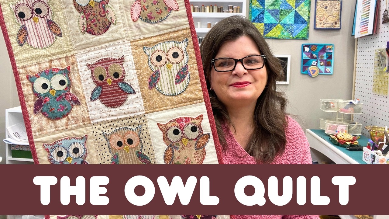 Easy Owl Quilt Anyone Can Create || Easy Applique Method